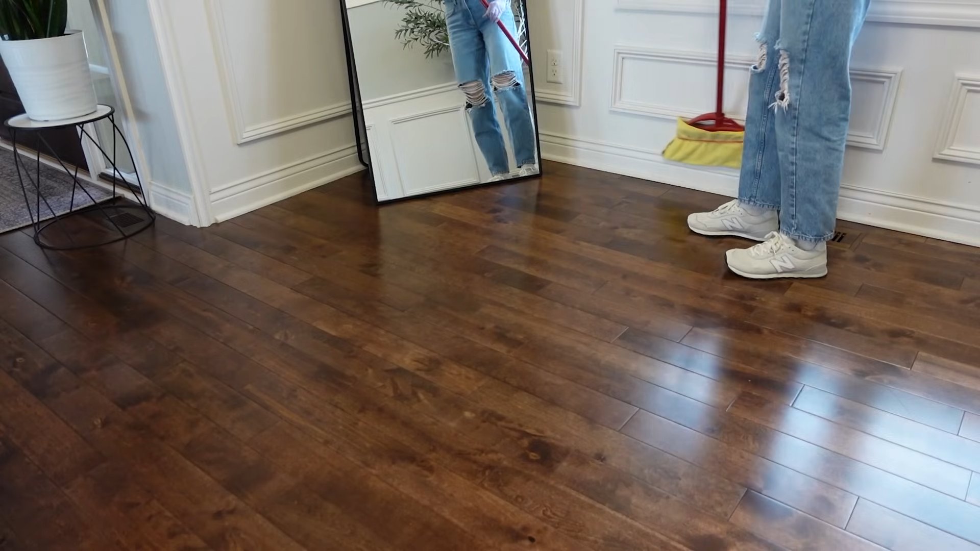 Scented baseboards cleaning hack