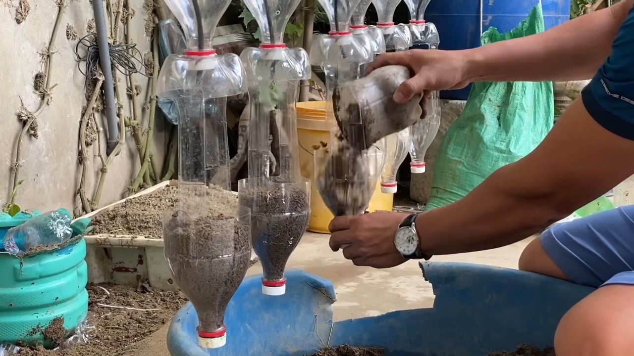 DIY Strawberry Planter Recycled Plastic